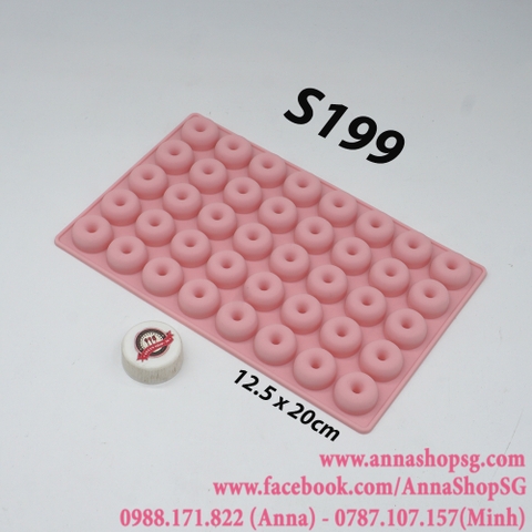 S199 KHUÔN KẸO DẺO HÌNH DONUT