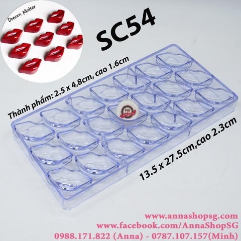 SC54 KHUÔN SOCOLA NHỰA CỨNG 21 MÔI