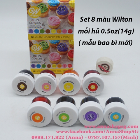 SET 8 MÀU WILTON