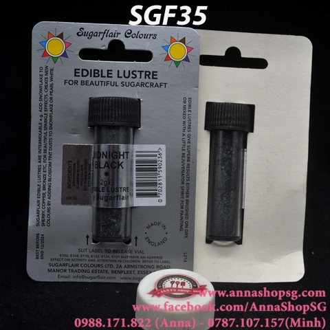 MÀU NHŨ BỘT MIDNIGHT BLACK SGF35