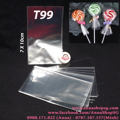 100c TÚI TRONG 7x10cm LOẠI CỘT MIỆNG T99