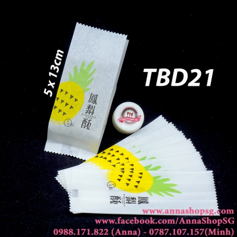 TBD21 TÚI BÁNH DỨA HÌNH TRÁI DỨA VÀNG (100C)