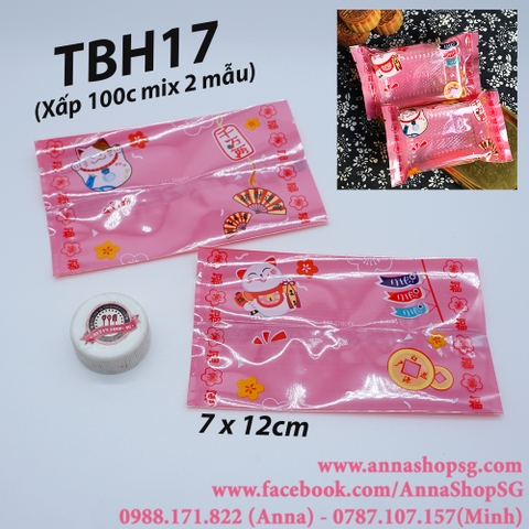 100 TÚI ĐỰNG BÁNH, KẸO 7x12CM TBH17