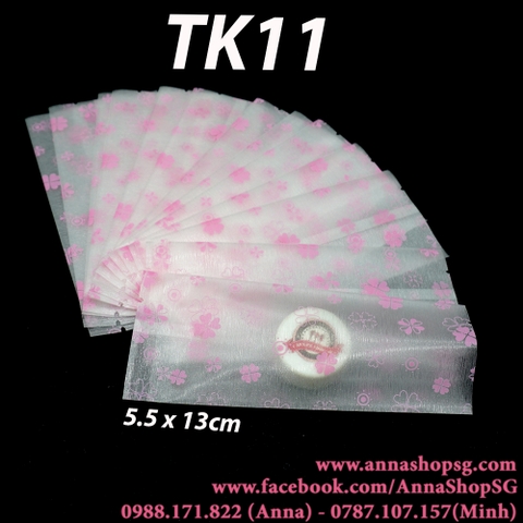 50 TÚI KẸO KIM TUYẾN CỎ 4 LÁ HỒNG TK11