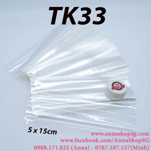 TK33 TÚI KẸO TRONG 5X15cm (100c)