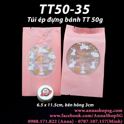 TT50-35 TÚI ÉP BÁNH 50g THỎ HỒNG (100c)