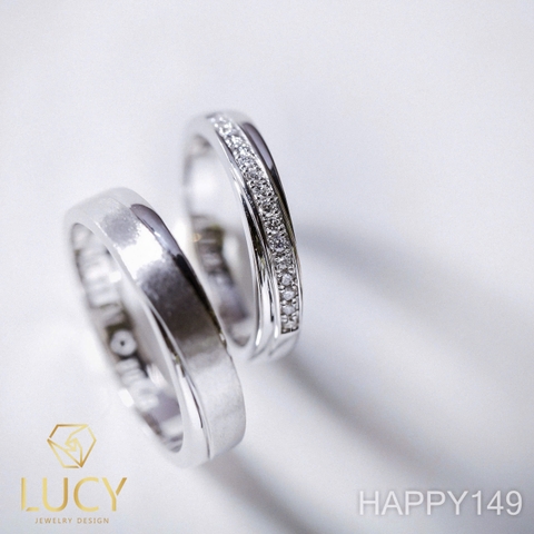 HAPPY149 - Nhẫn cưới thiết kế, nhẫn cưới cao cấp- Lucy Jewelry