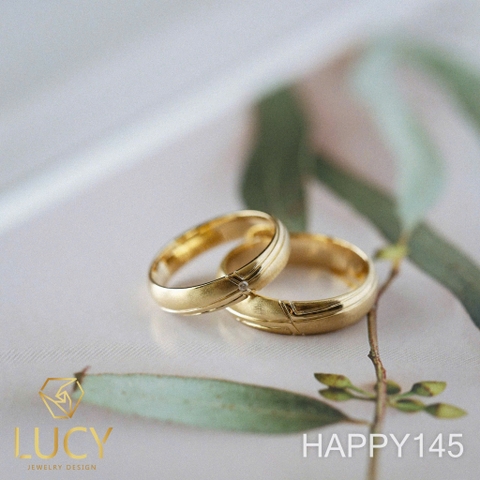 HAPPY145 - Nhẫn cưới thiết kế, nhẫn cưới cao cấp- Lucy Jewelry