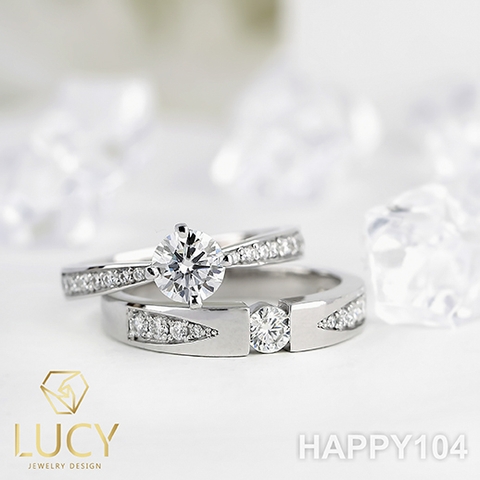 HAPPY104 Nhẫn cưới thiết kế - Lucy Jewelry