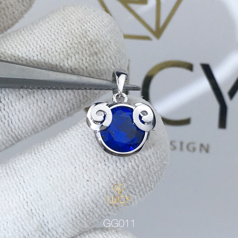 GG011 Mặt dây chuyền thiết kế cung hoàng đạo Bạch Dương vàng 10k 14k 18k - Lucy Jewely