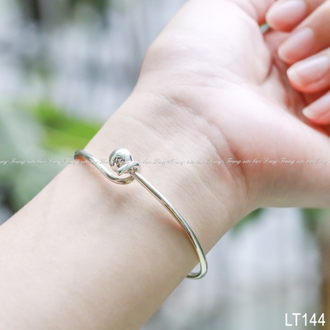 Lắc tay bạc lucy (vòng đặc) - LT144