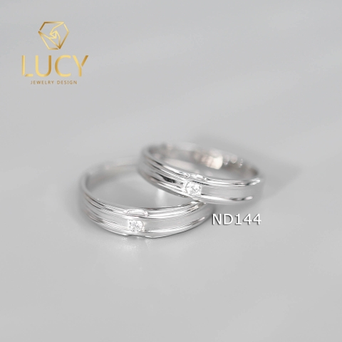 Nhẫn đôi nhẫn cặp bạc Lucy - ND144