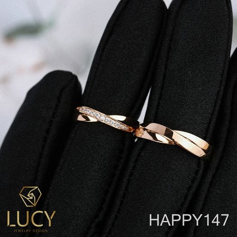 HAPPY147 - Nhẫn cưới thiết kế, nhẫn cưới cao cấp- Lucy Jewelry