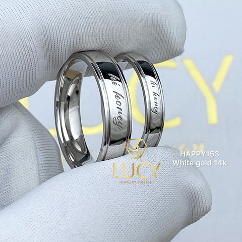 HAPPY153- Nhẫn cưới thiết kế, nhẫn cưới cao cấp- Lucy Jewelry