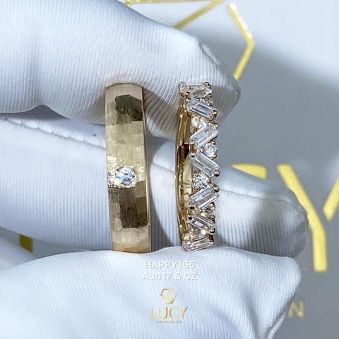 HAPPY165 - Nhẫn cưới thiết kế, nhẫn cưới cao cấp- Lucy Jewelry