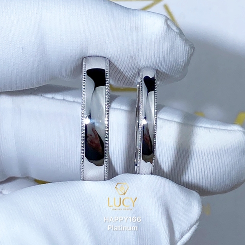 HAPPY166 - Nhẫn cưới thiết kế, nhẫn cưới cao cấp- Lucy Jewelry