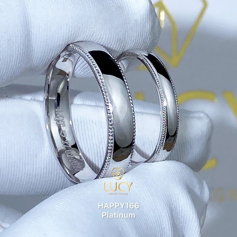 HAPPY166 - Nhẫn cưới thiết kế, nhẫn cưới cao cấp- Lucy Jewelry