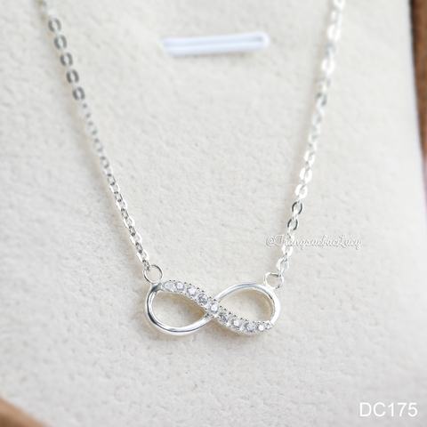 Dây chuyền vô cực bạc Lucy dây liền mặt - DC175