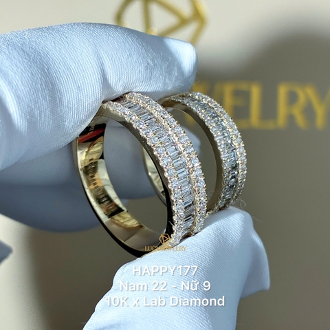 HAPPY177 - Nhẫn cưới thiết kế, nhẫn cưới cao cấp- Lucy Jewelry