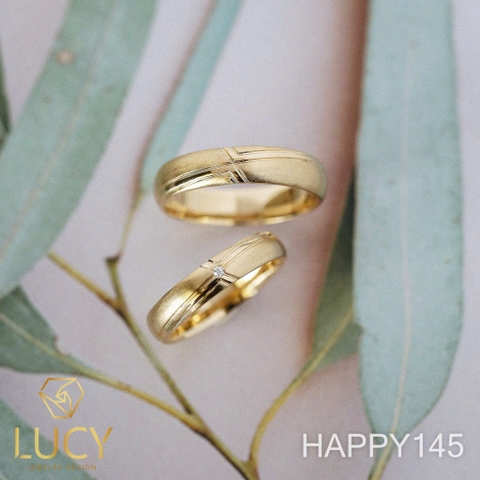 HAPPY145 - Nhẫn cưới thiết kế, nhẫn cưới cao cấp- Lucy Jewelry