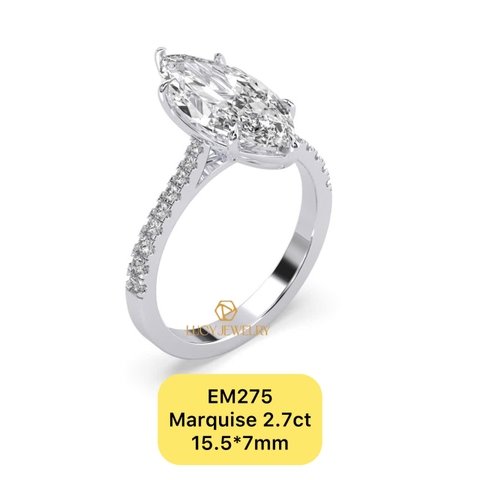 EM275 - Nhẫn cầu hôn, marquise cut, 2.7 carat - Lucy Jewelry