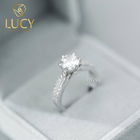Nhẫn nữ bạc đẹp đá cao  - RW290