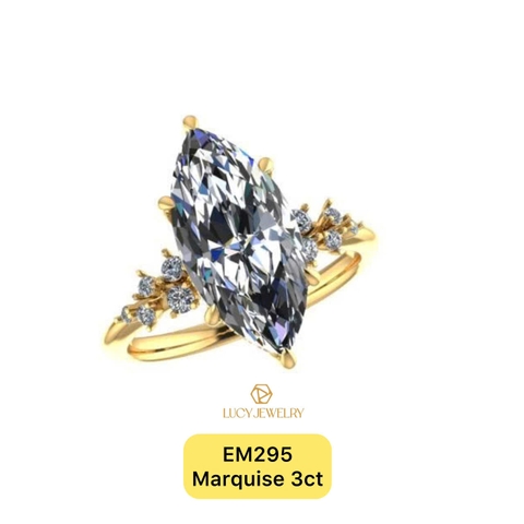 EM295 - Nhẫn cầu hôn, marquise cut, 3.02 carat - Lucy Jewelry