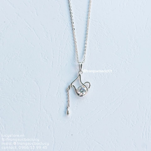 Dây chuyền cung bảo bình - AQUARIUS (20/1 - 18/2) DC430 bạc Lucy