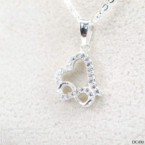 Dây chuyền trái tim vô cực - DC490