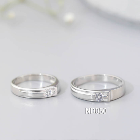 Nhẫn đôi nhẫn cặp bạc Lucy  - ND050