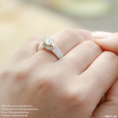 Nhẫn nữ bạc đẹp - ND071_NU