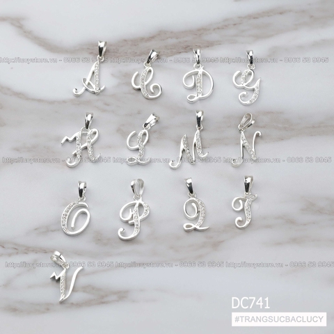 Dây chuyền chữ cái bạc Lucy - DC741