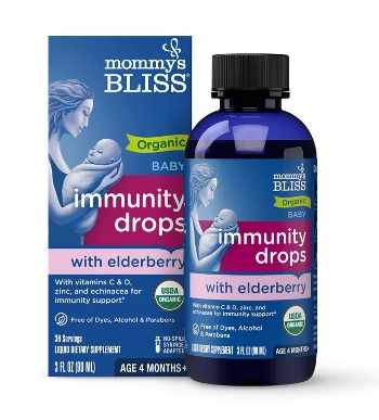 Vitamin tổng hợp+ Sắt dạng nhỏ giọt cho bé từ 2m+ Mommys Bliss 30ml+- Mỹ