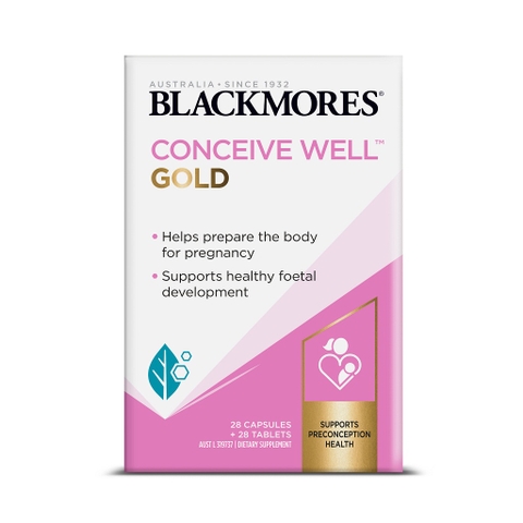 Viên uống chuẩn bị thụ thai Blackmores Conceive Well Gold 56 viên - Uc