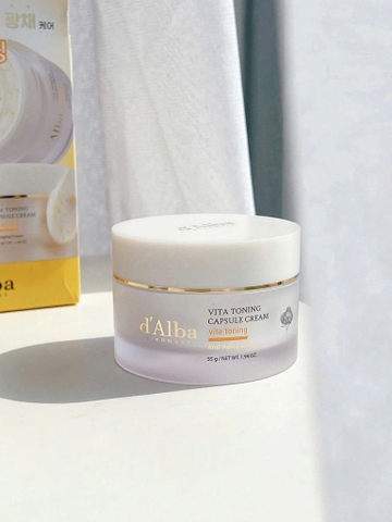 Kem dưỡng sáng da d'Alba Vita Toning Capsule Cream 55g – Hàn Quốc