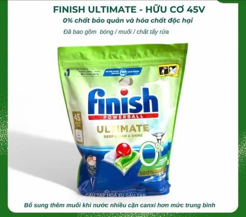 VIÊN RỬA BÁT HỮU CƠ FINISH ULTIMATE ECO 0% 45 VIÊN- ĐỨC