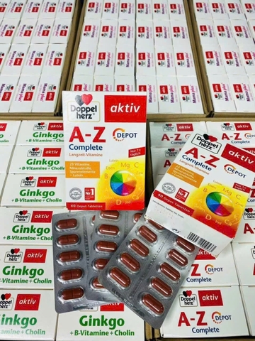 Viên uống bổ sung Vitamin tổng hợp Doppelherz Aktiv A-Z Depot 40v- Đức