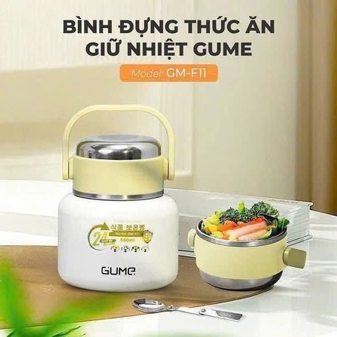 BÌNH ĐỰNG THỨC ĂN GIỮ NHIỆT GUME- HÀN QUỐC