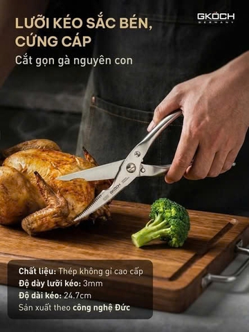 KÉO CẮT GÀ ĐA NĂNG GKÖCH