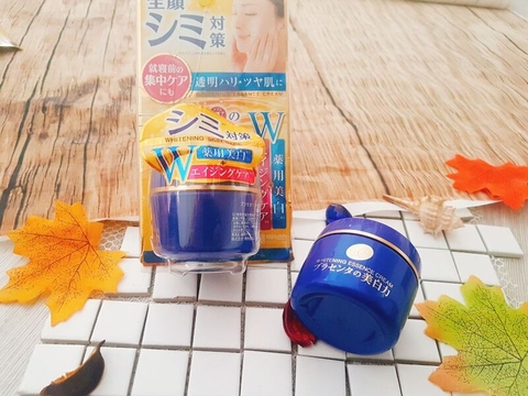 Kem dưỡng Meishoku Whitening Essence Placenta Cream 55g- Nhật