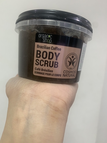 Tẩy da chết body Organic cafe 250ml- Nga