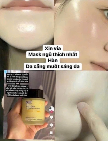 Mặt Nạ Ngủ Dưỡng Sáng Da Belif Super Knight Multi Vitamin Mask 75ml- Hàn