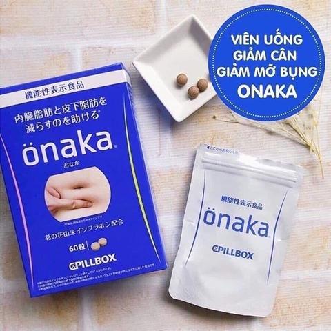 Viên uống giảm mỡ bụng Onaka Pillbox 60 viên - Nhật