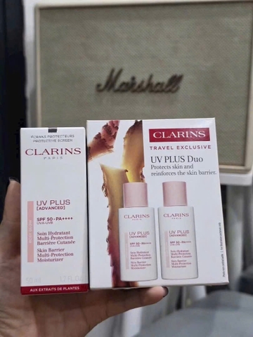 Kem chống nắng Clarins UV Plus non-tinted không màu SPF50 50ml - Pháp