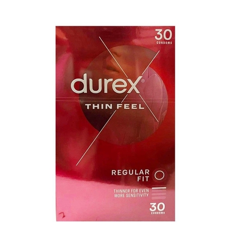 Bao Cao Su Durex Fetherlite hộp đỏ 30c không gai- Úc