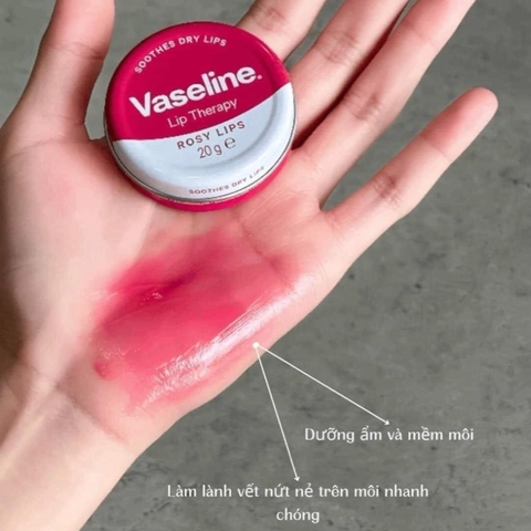 Son dưỡng môi Vaseline Lip Therapy Rosy Lips 20g (hộp thiếc hồng)- Anh
