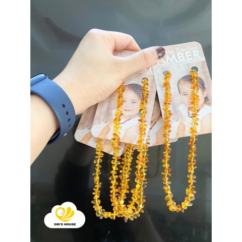 Vòng cổ hổ phách Amber Úc ( không vỏ )