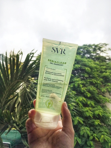 Sữa rửa mặt SVR Sebiaclear Gel Moussant da dầu mụn-xanh lá 400ml/vòi- Pháp
