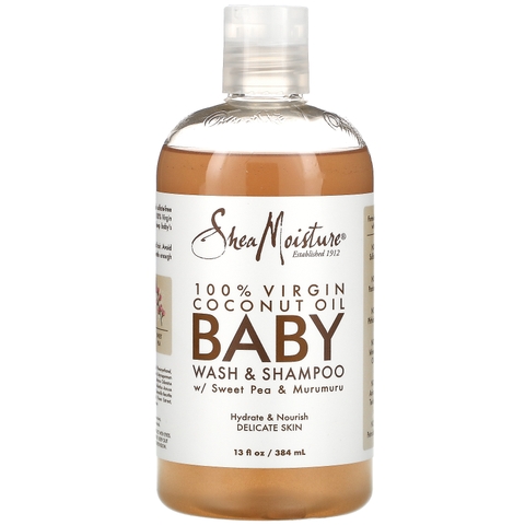 Sữa tắm gội cho bé Shea moisture Baby hương dừa- Mỹ