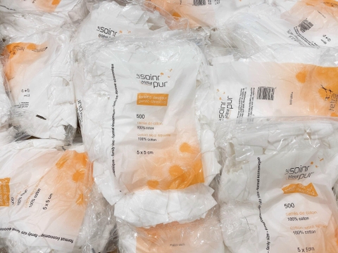 Bông tẩy trang Pháp Tetra Coton 500m- Pháp